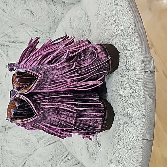 ROPER FRINGE BOOT- PURPLE 7.5 NEW - Picture 11 of 16